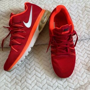 Nike Red and Orange Athletic Shoes..